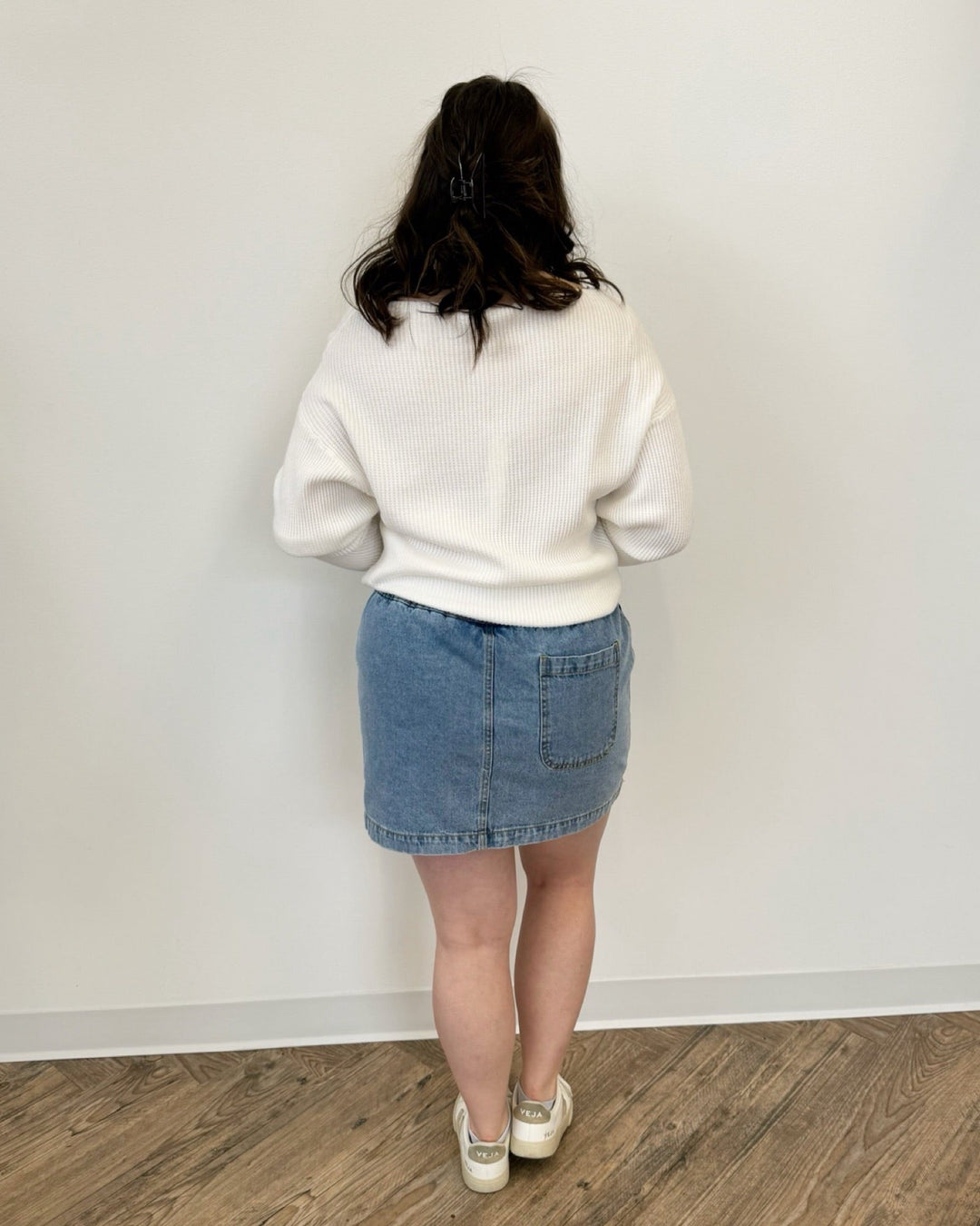 Barletta Denim Mini Skortskirt