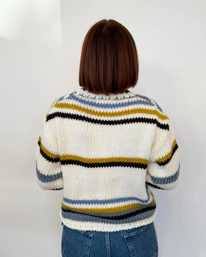 Becky Striped Sweaterlong sleeve knit