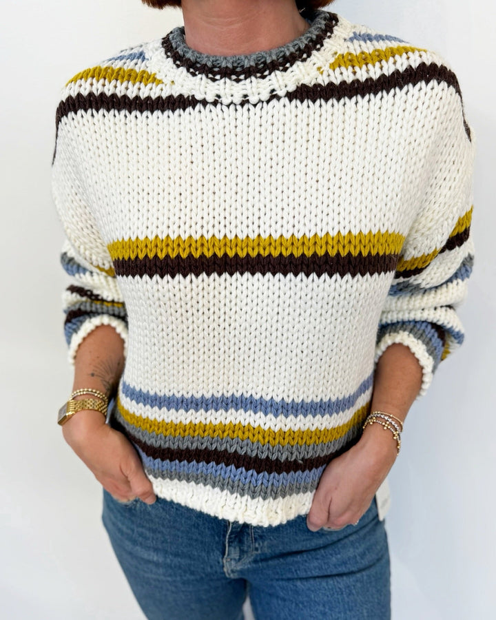 Becky Striped Sweaterlong sleeve knit