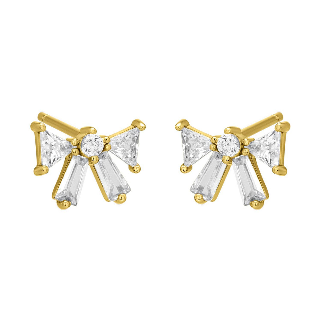 BELLE BOW STUDS: GOLDEAR-LIT-BELLE-BOW-G