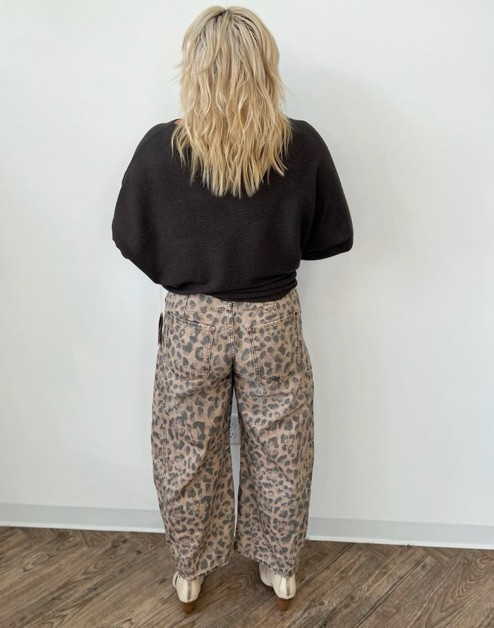 Besette Long Sleeve Knit with Boat Neckline