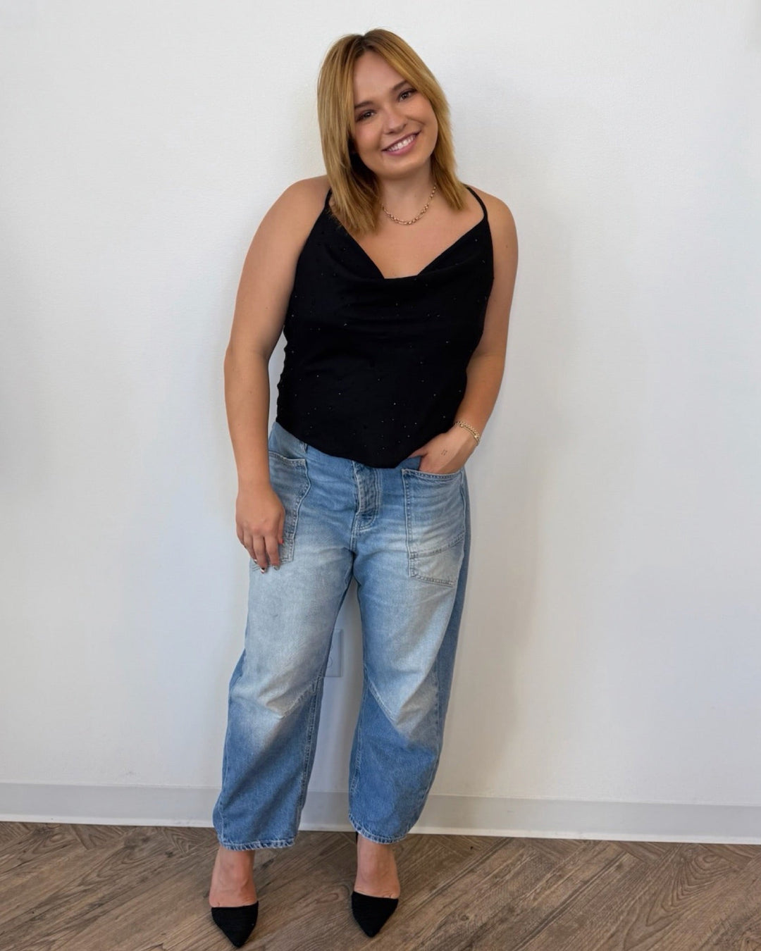Bishop + Young Audrina Studded Camisleeveless top