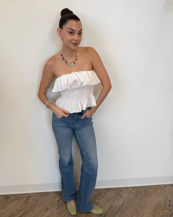 Bishop + Young Isabelle Strapless Tiered Topstrapless top
