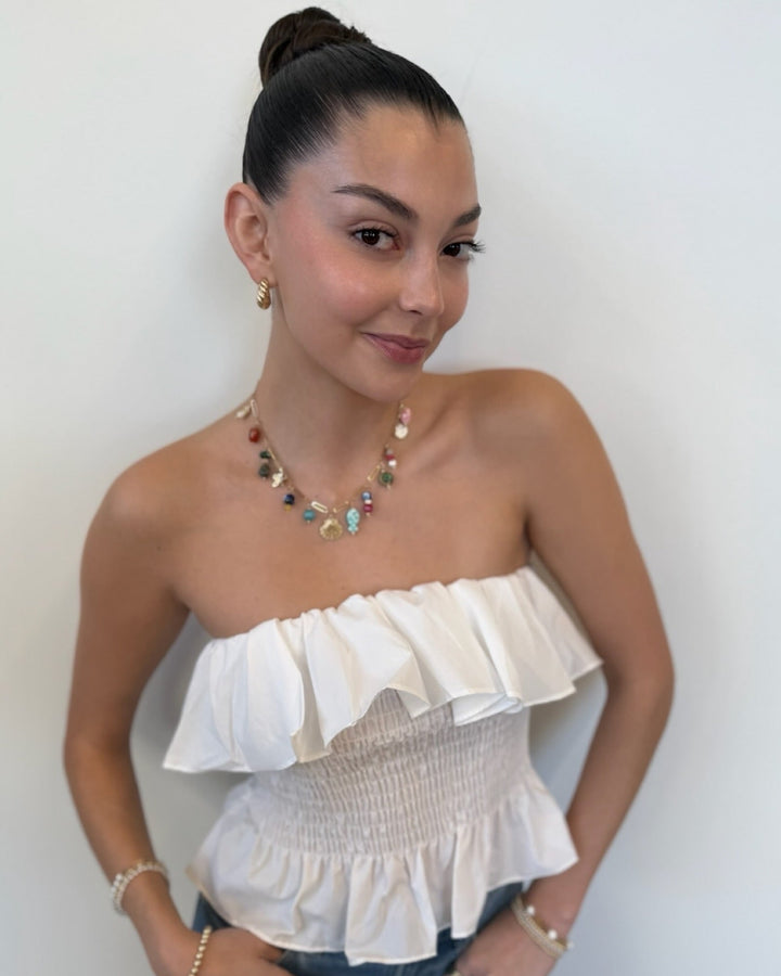Bishop + Young Isabelle Strapless Tiered Topstrapless top