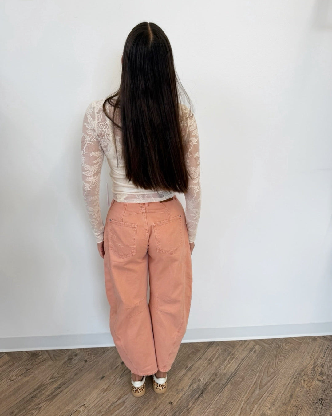 Bishop + Young Spencer Funnel Neck Toplong sleeve mesh top
