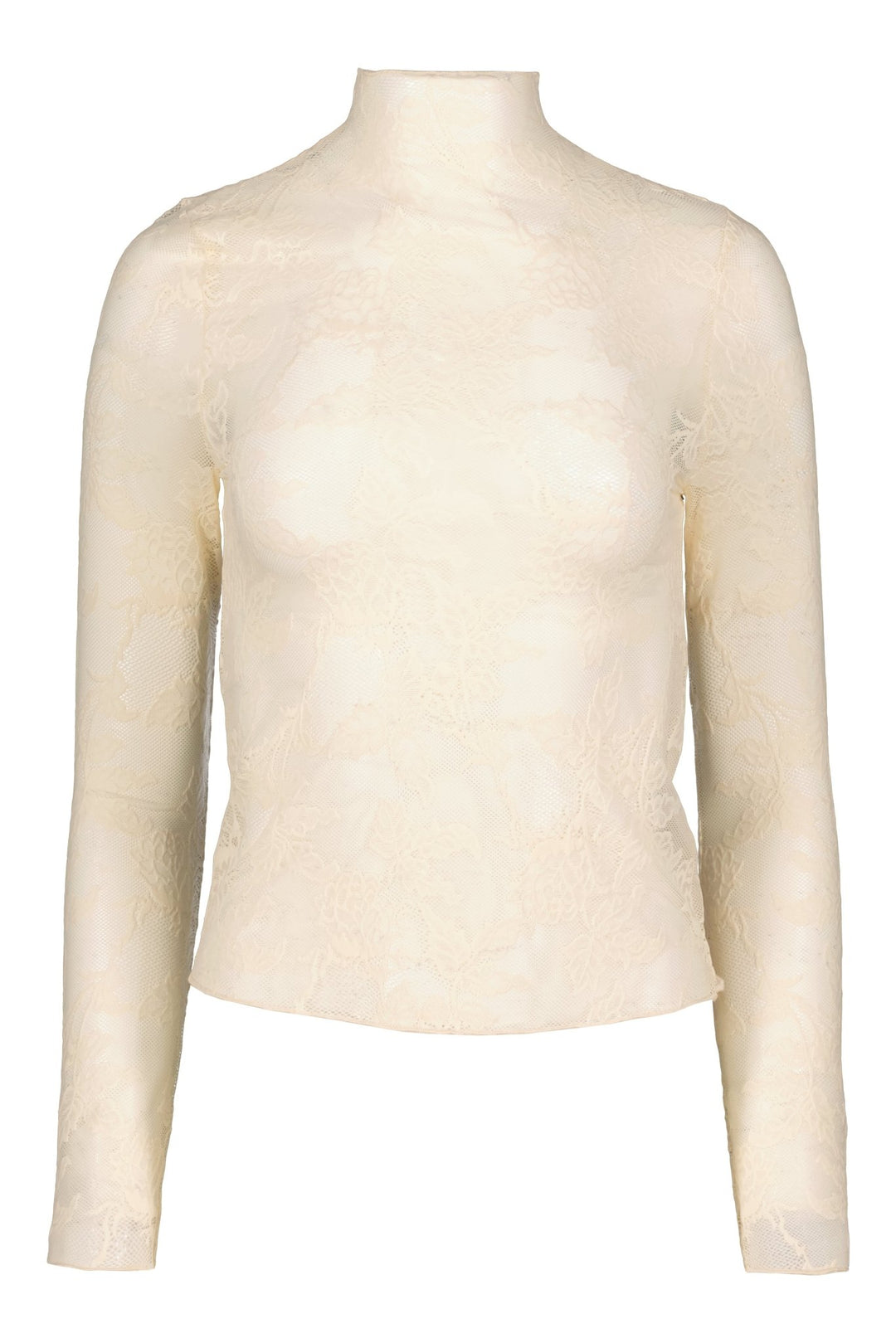 Bishop + Young Spencer Funnel Neck Toplong sleeve mesh top