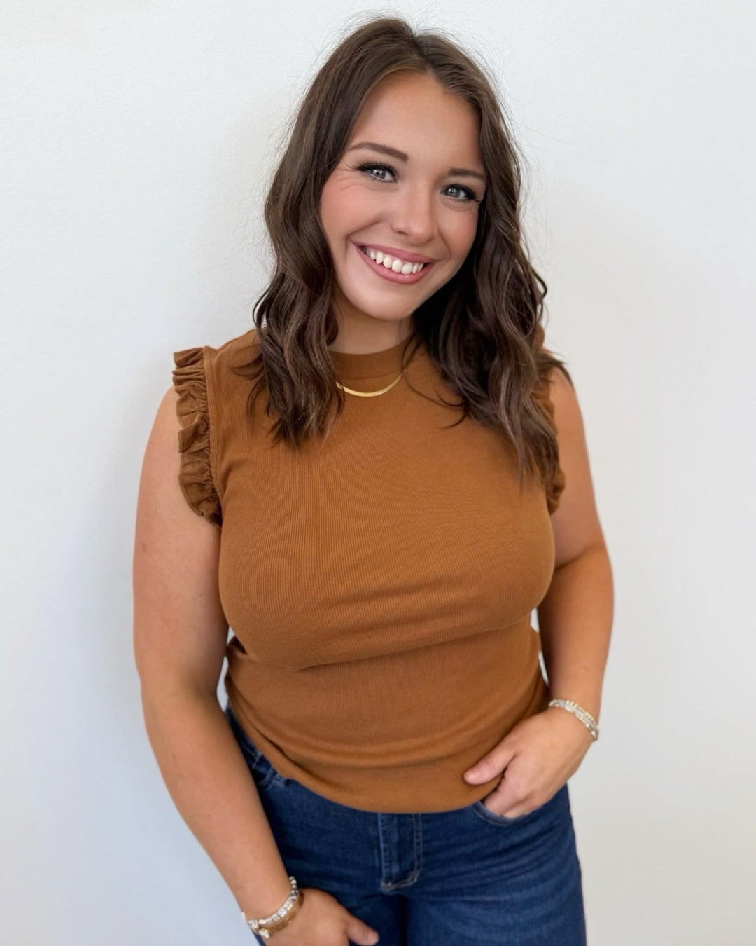 Blanca Ruffle Sleeve TopTop
