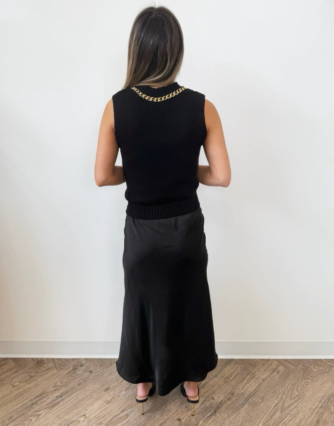 Blase Knit Tank with Chain Detailknit top
