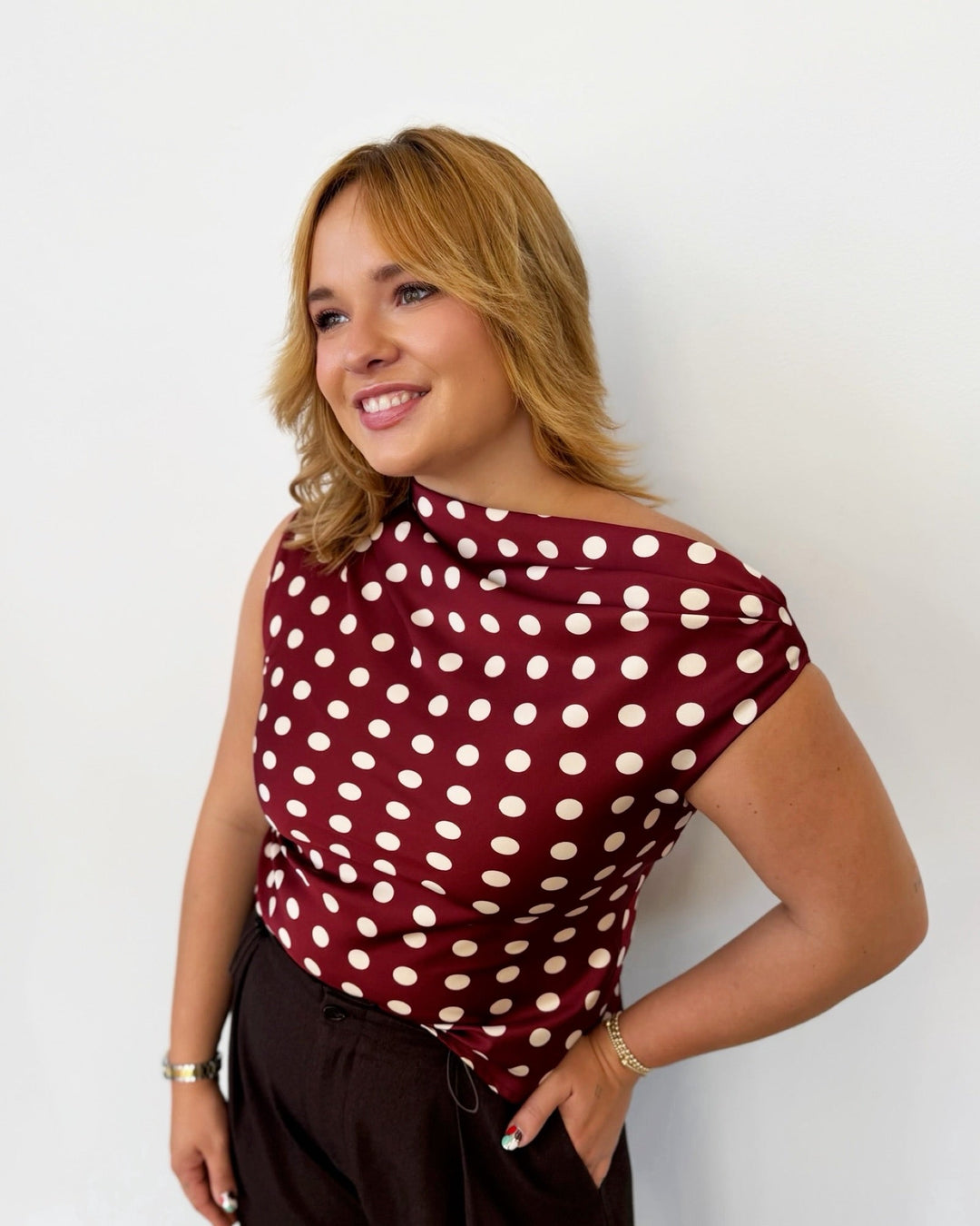 Bobbie Asymmetrical Topsleeveless top