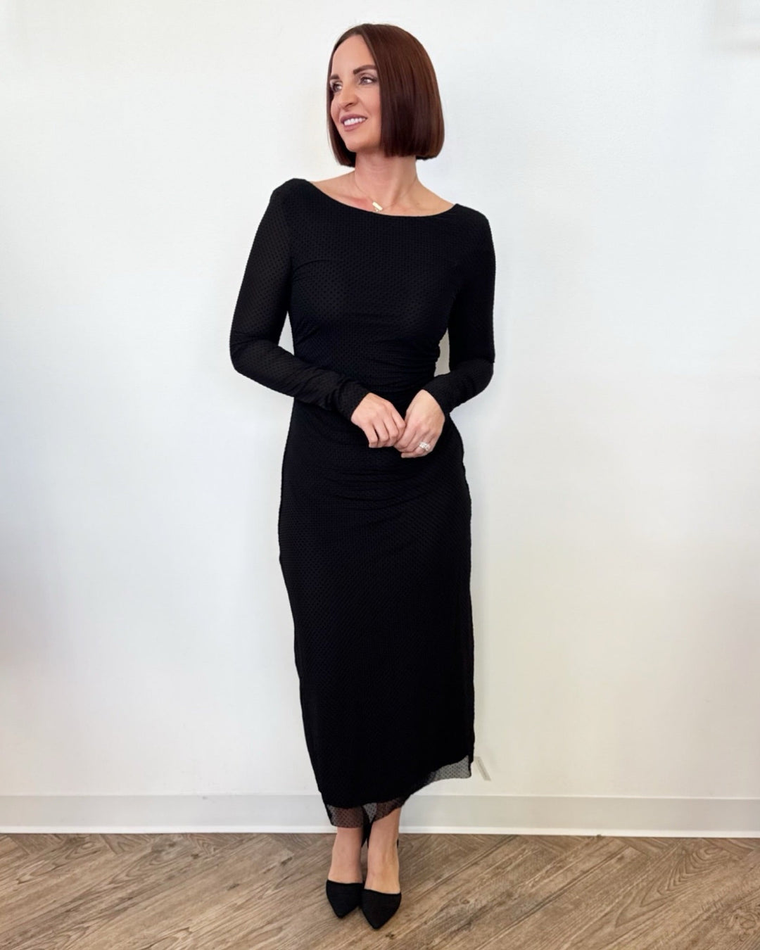 Bombshell Mesh Midi DressMidi Dress