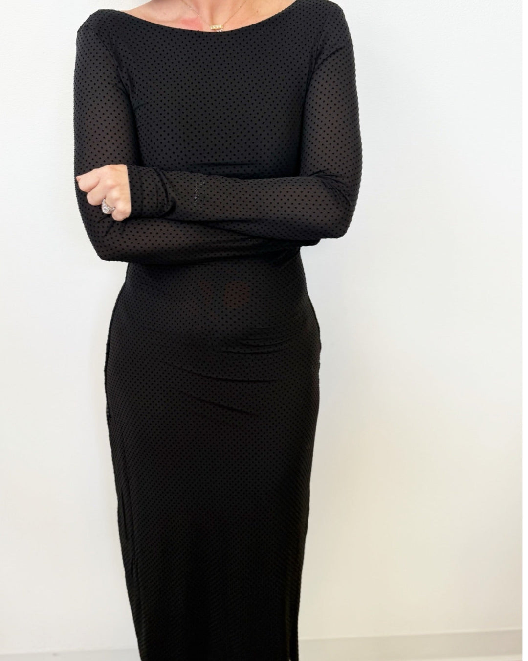 Bombshell Mesh Midi DressMidi Dress