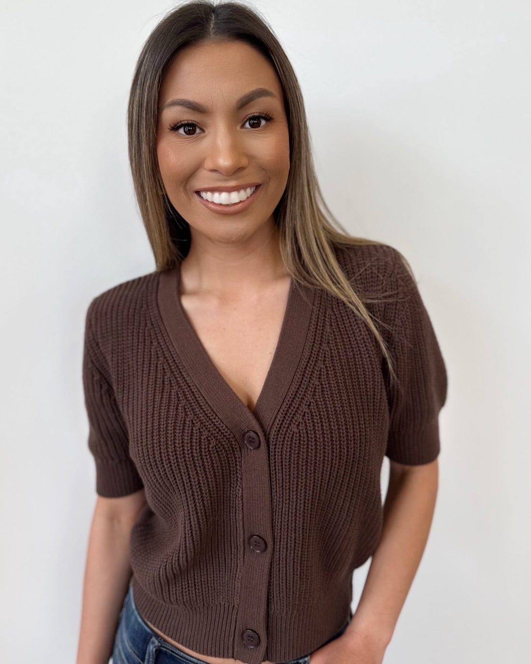 Briar Short Sleeve Knit CardiganCardigan