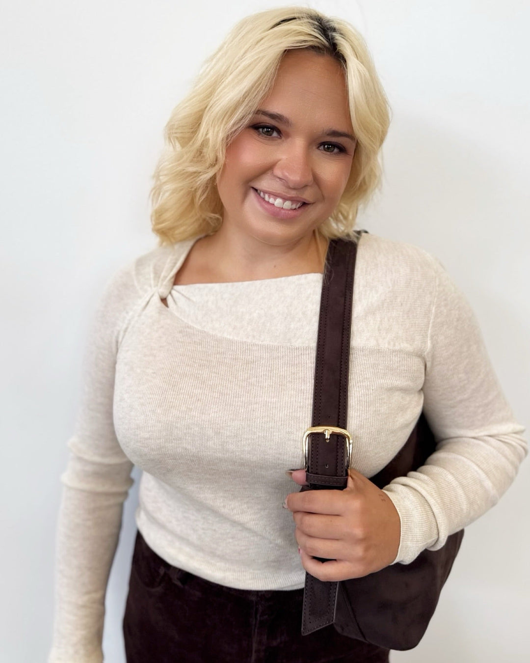 Bridger Long Sleeve Top with Twist DetailTop