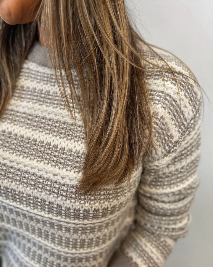 Bridget Pullover Striped Knit SweaterSweater