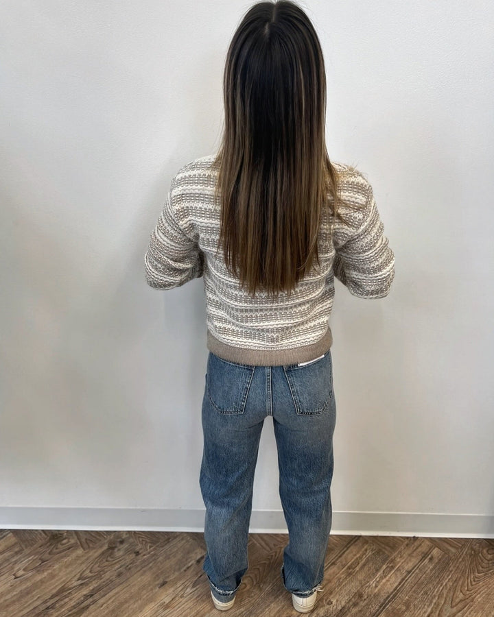 Bridget Pullover Striped Knit SweaterSweater