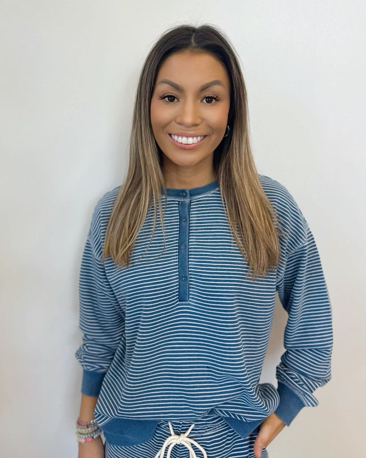 Brie Henley Pullover SweatshirtSweatshirt