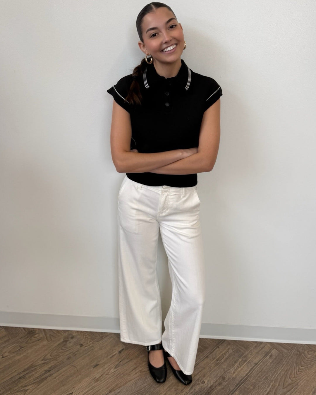 Brigette Short Sleeve Knit Topshort sleeve knit