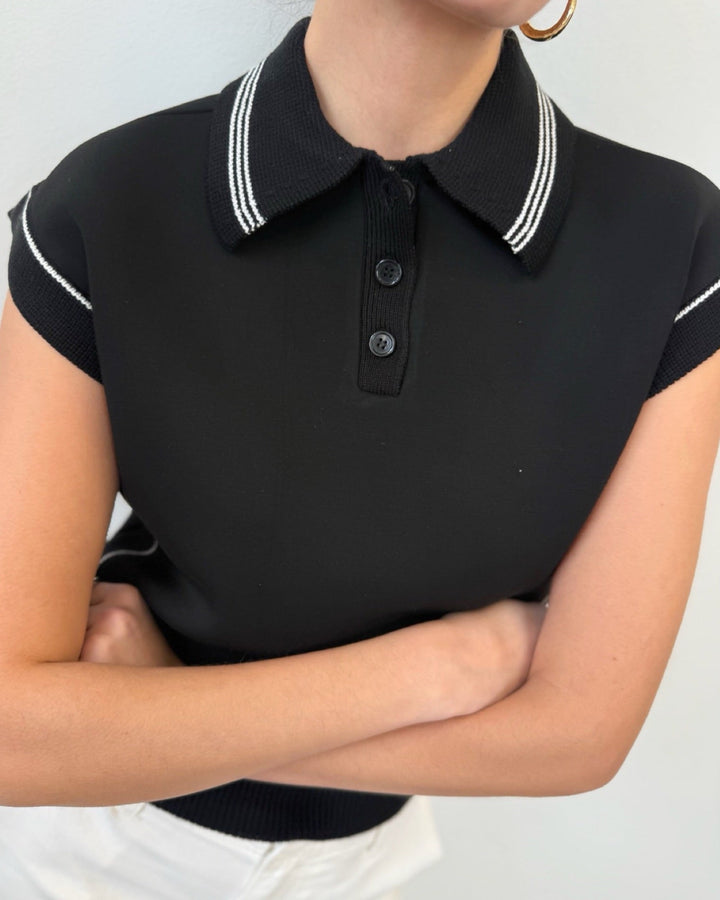 Brigette Short Sleeve Knit Topshort sleeve knit