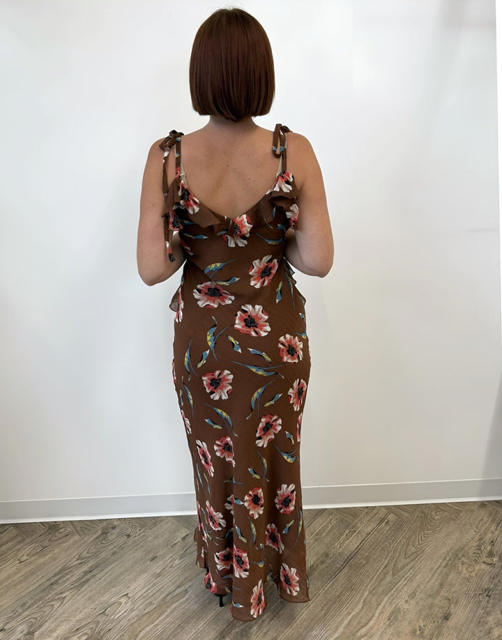 Bruno Printed Maxi Dress with Ruffle DetailDress
