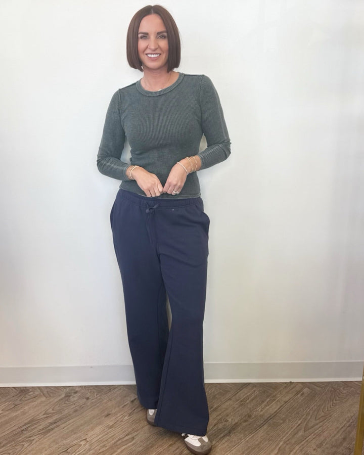 Buffy Thermal Waffle Knit Topknit top