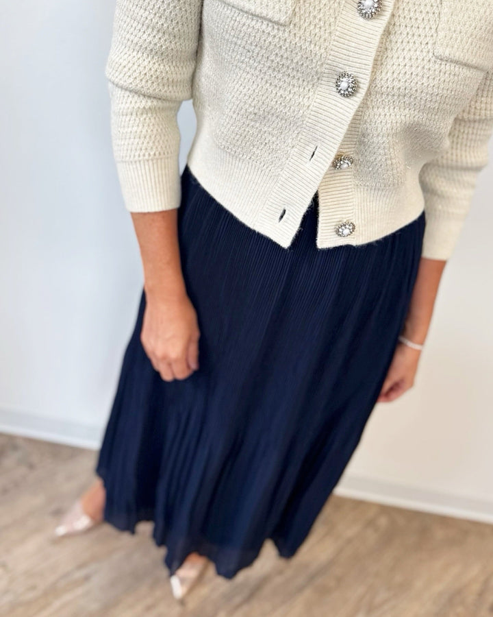 Cadence Pleated Tulle SkirtMidi Skirt