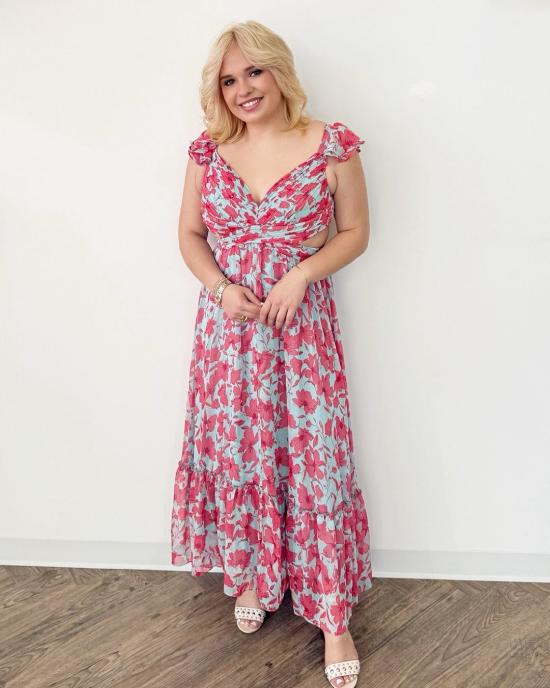 Calista Floral Printed Maxi DressDresses