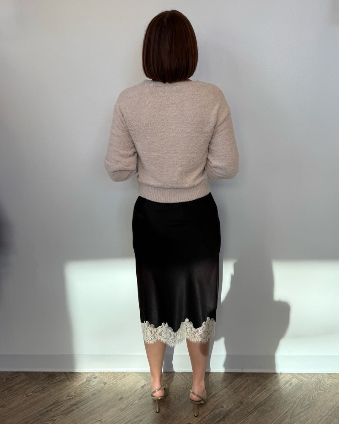 Cassandra Slip Skirt with Lace Detailskirt