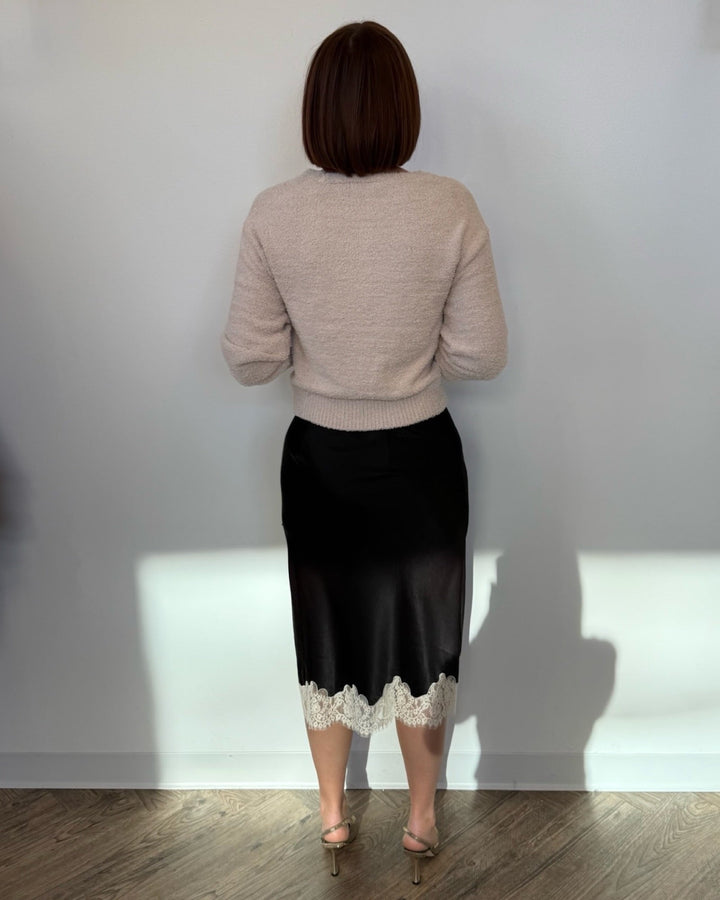 Cassandra Slip Skirt with Lace Detailskirt