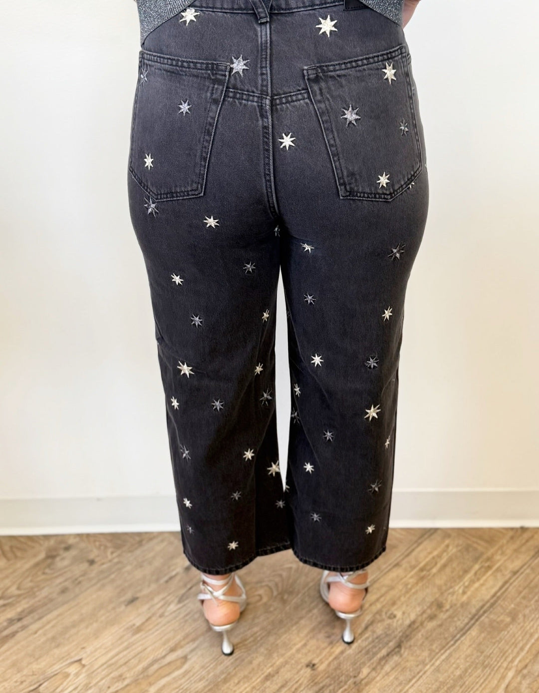 Cassia Printed Dropped Barrel Denimdenim