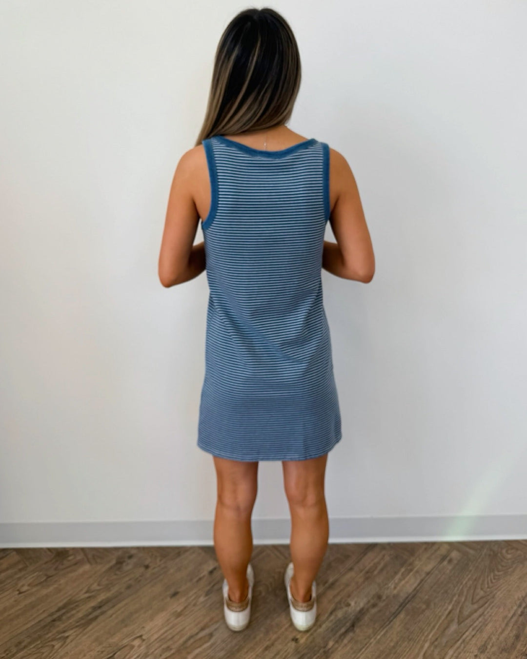 Charisma Stripped Ribbed Mini DressMini Dress