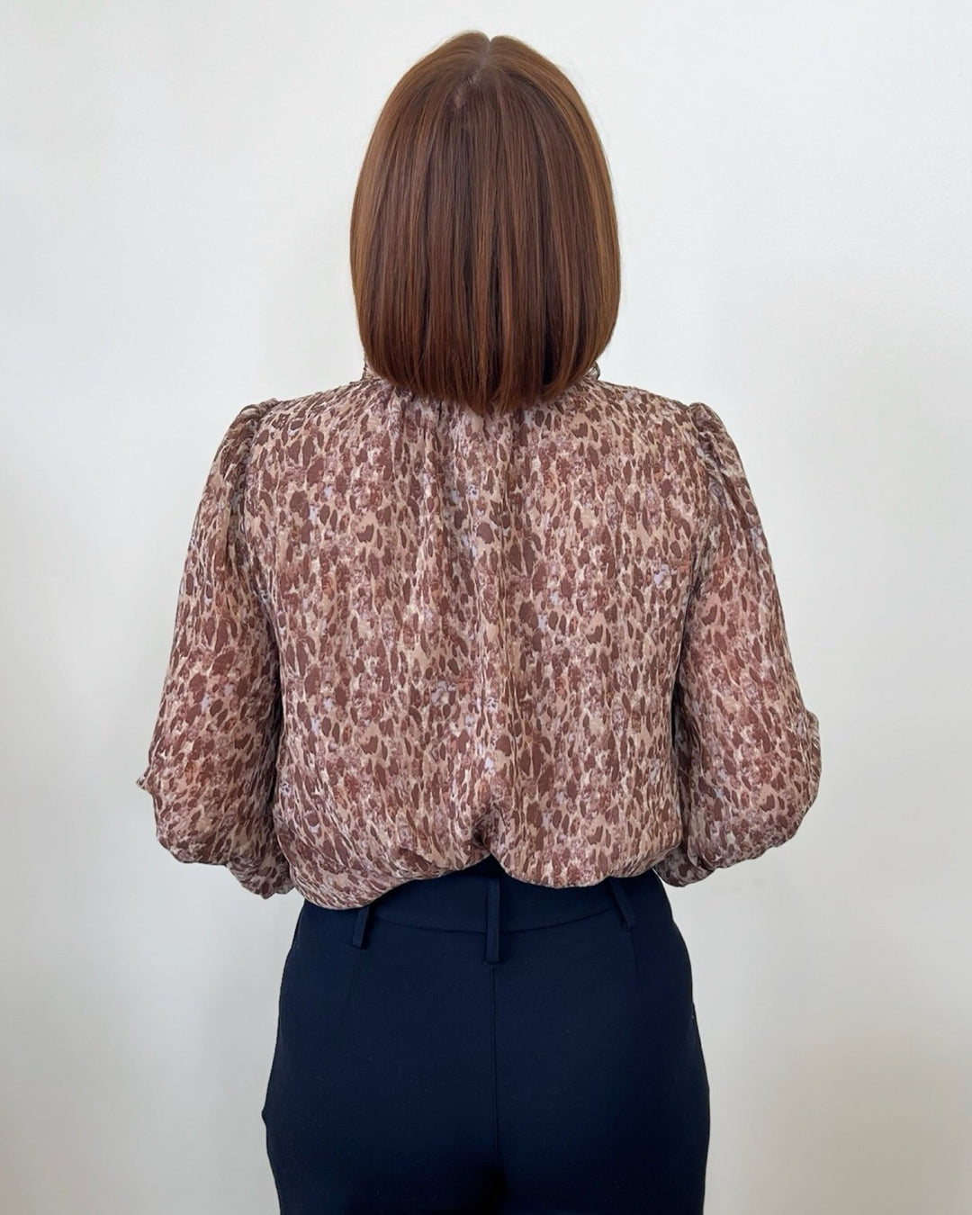 Charlotte Long Sleeve Printed BlouseBlouse