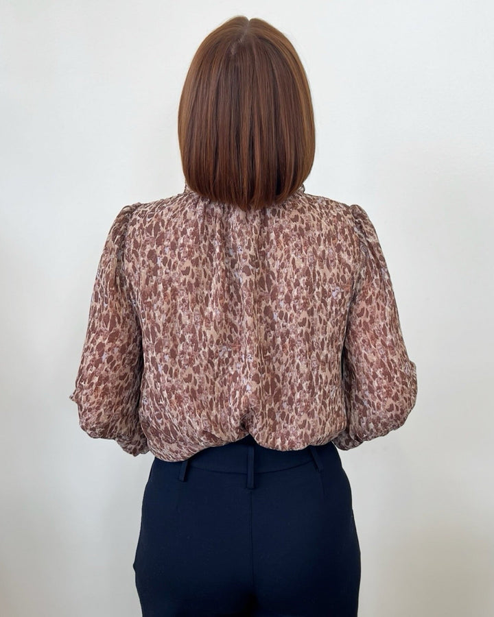 Charlotte Long Sleeve Printed BlouseBlouse