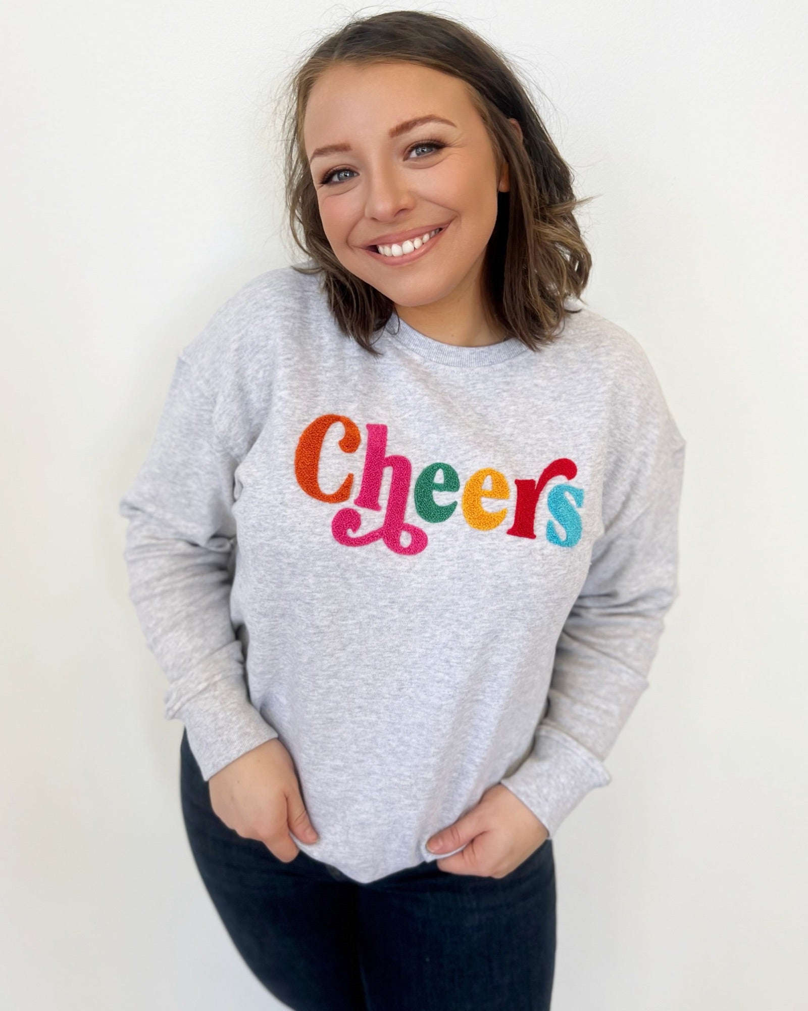 Cheers Embroidered Pulloverpullover