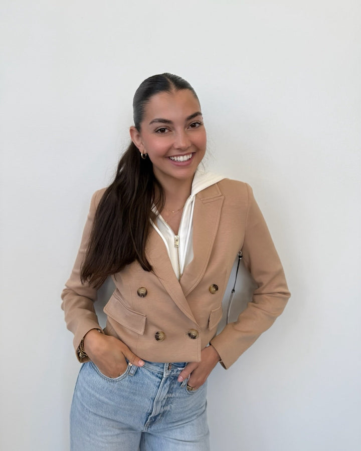 Chloe Cropped Hooded Blazerblazer