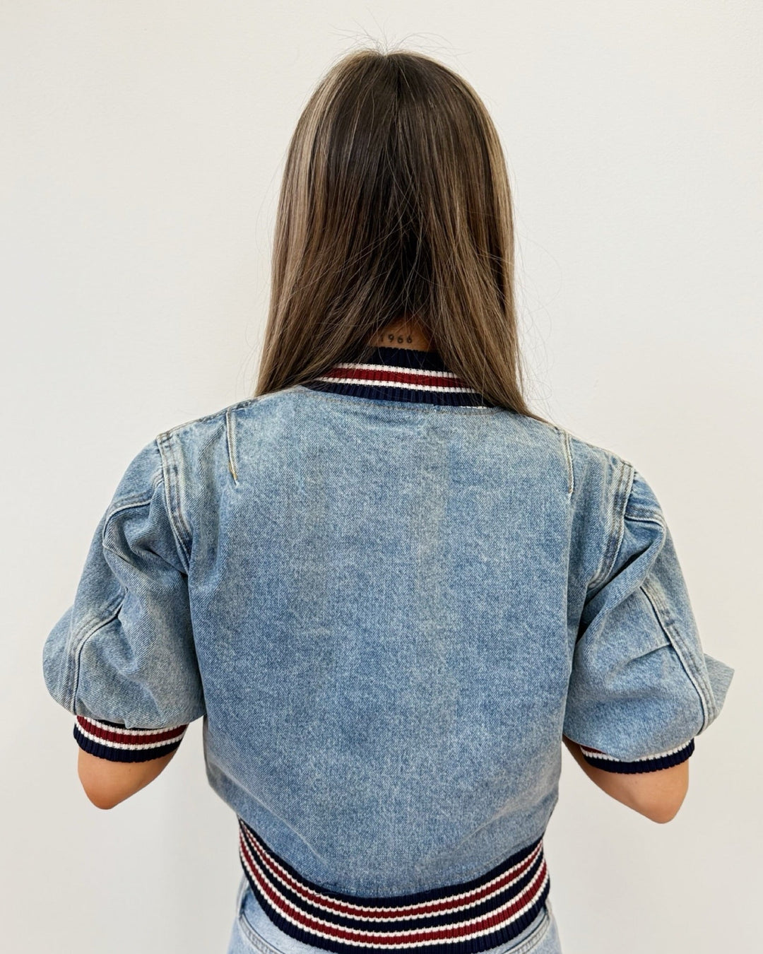 Chloe Denim Bomberbomber jacket