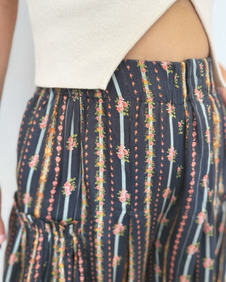 Collie Printed Wide Leg PantsPant