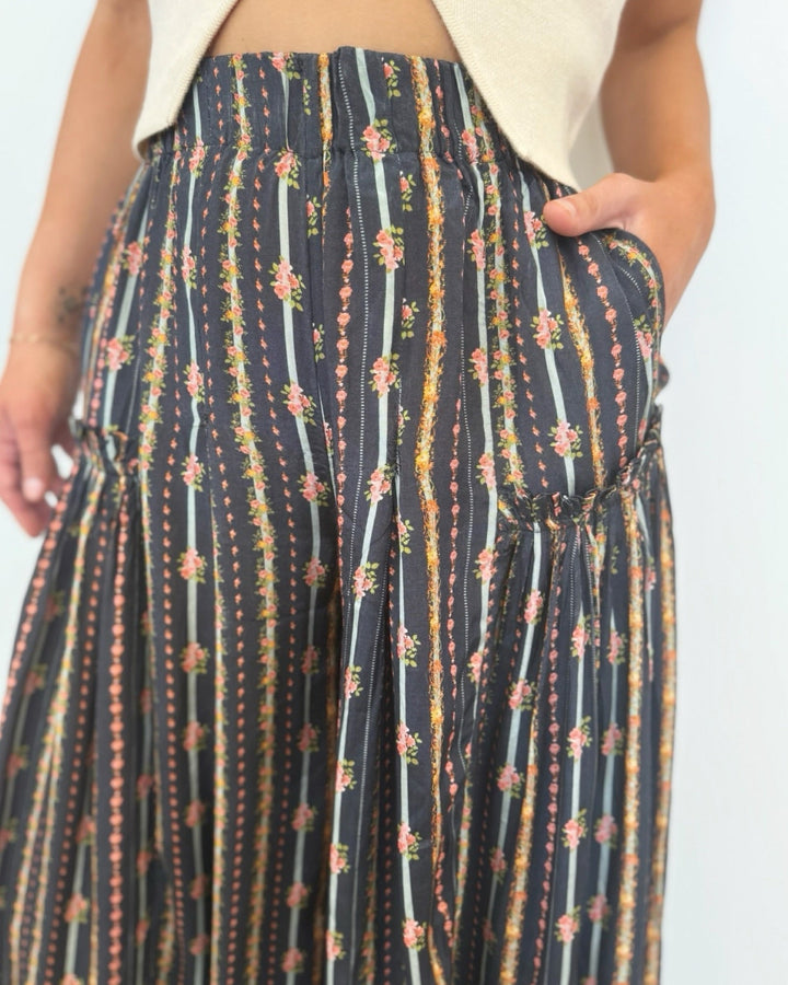 Collie Printed Wide Leg PantsPant