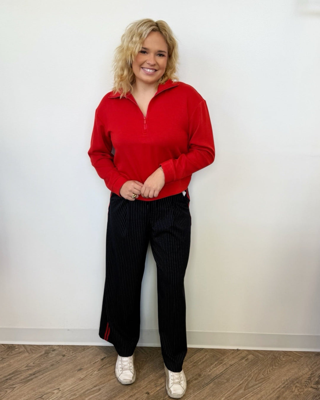 Comet Pleated Trouser with Side StripeLM7B13TL70