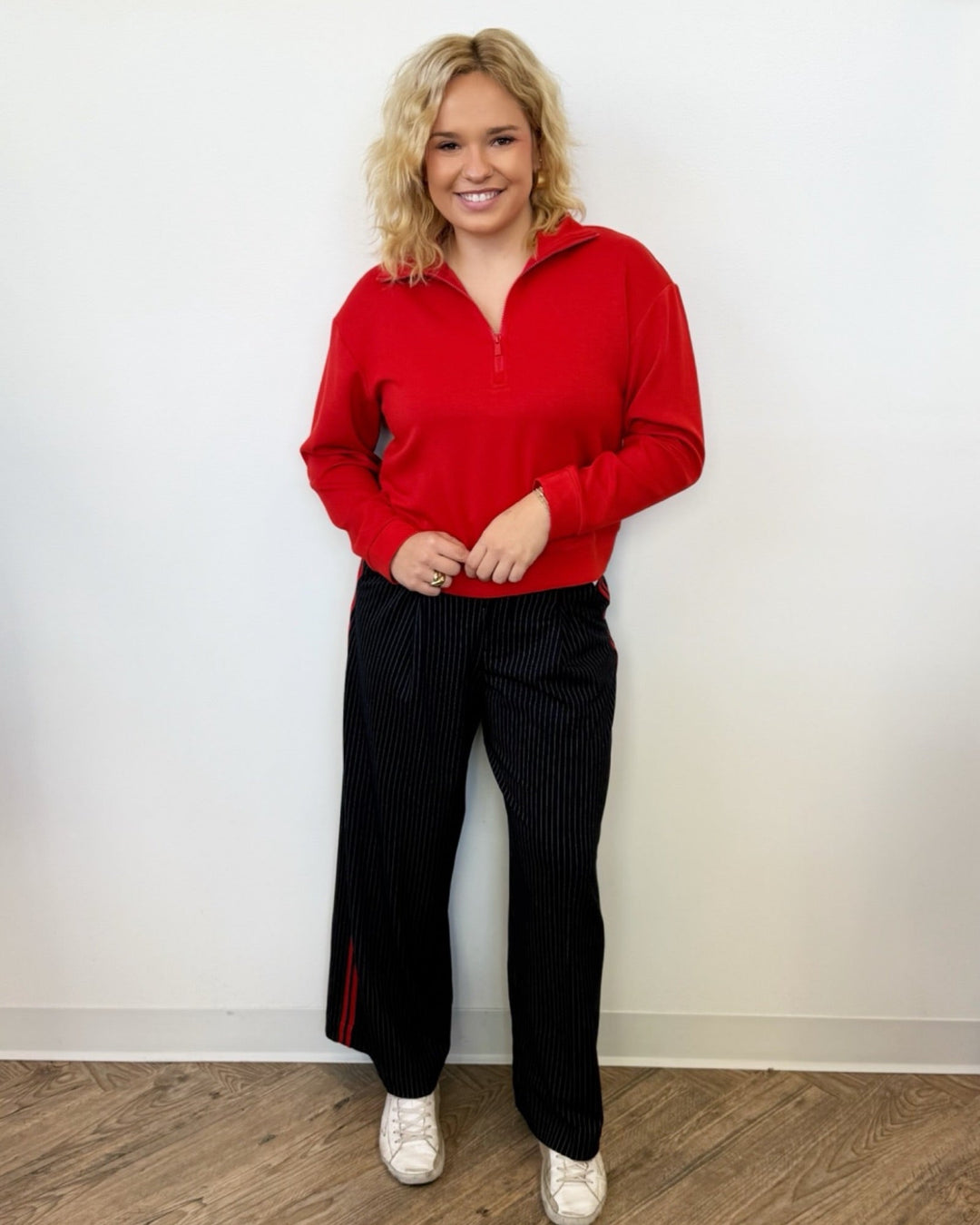 Comet Pleated Trouser with Side StripeLM7B13TL70