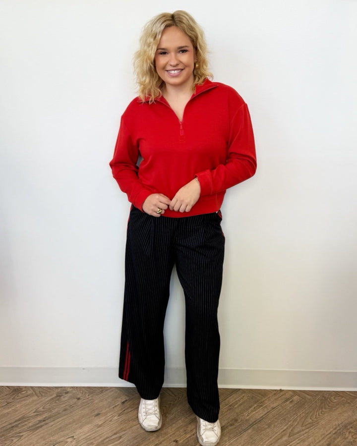 Comet Pleated Trouser with Side StripeLM7B13TL70