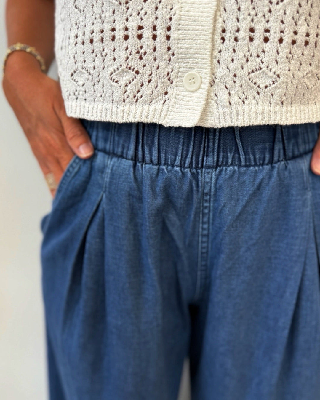 Connie Wide Leg Pull On PantPants