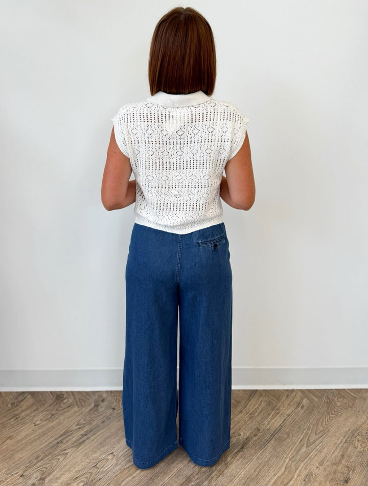 Connie Wide Leg Pull On PantPants