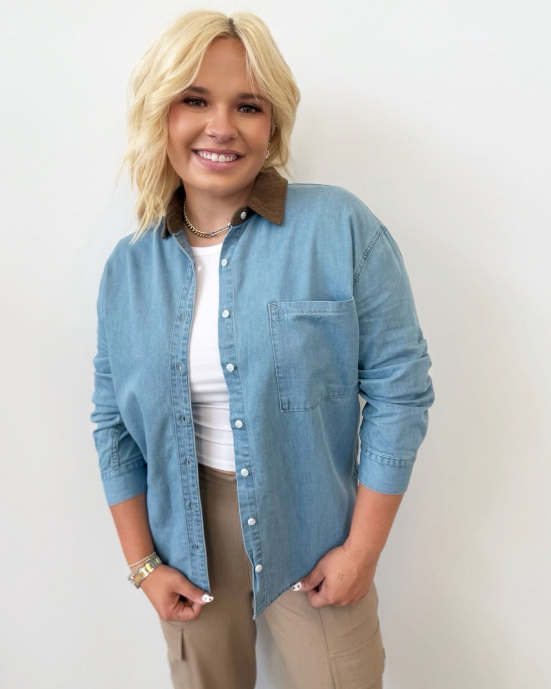 Cosmo Button Down Shirt Jacket
