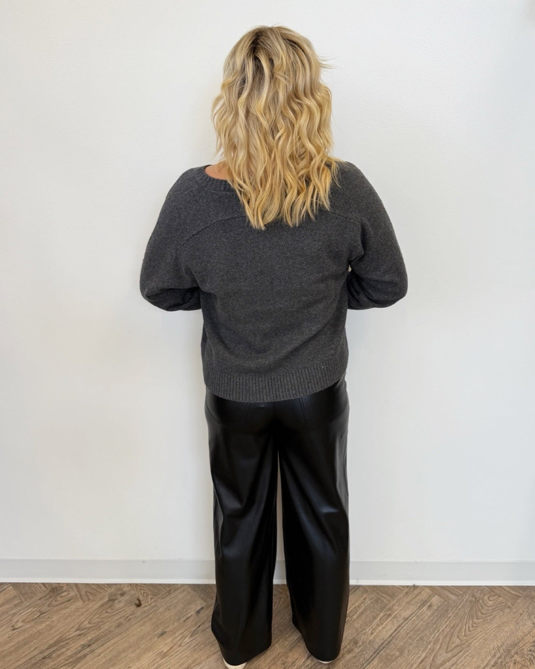 Cypress Leather Wide Leg Pantsleather pants