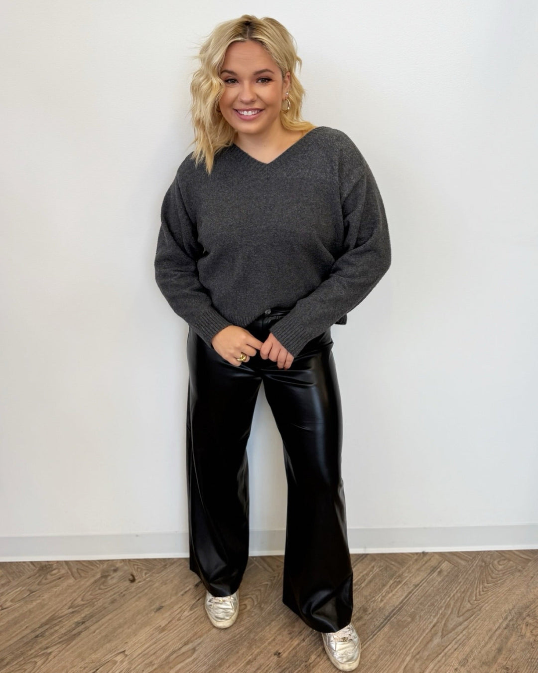 Cypress Leather Wide Leg Pantsleather pants