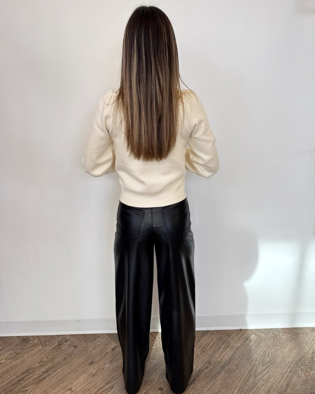 Cypress Leather Wide Leg Pantsleather pants