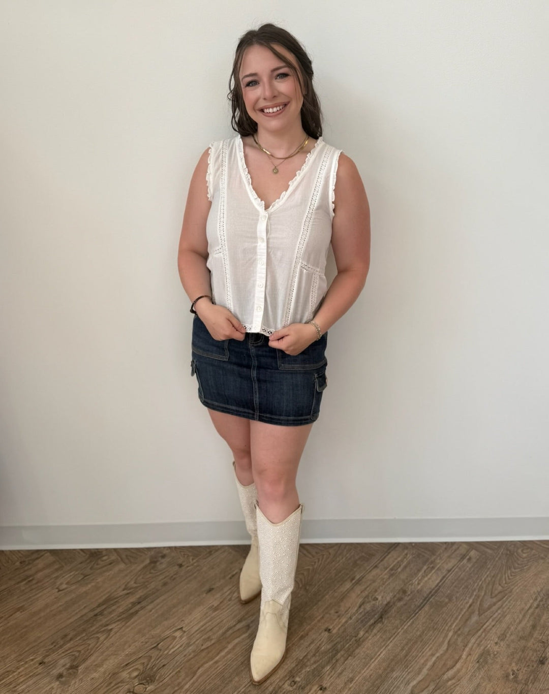 Dani Embroidered Tank TopTank Top