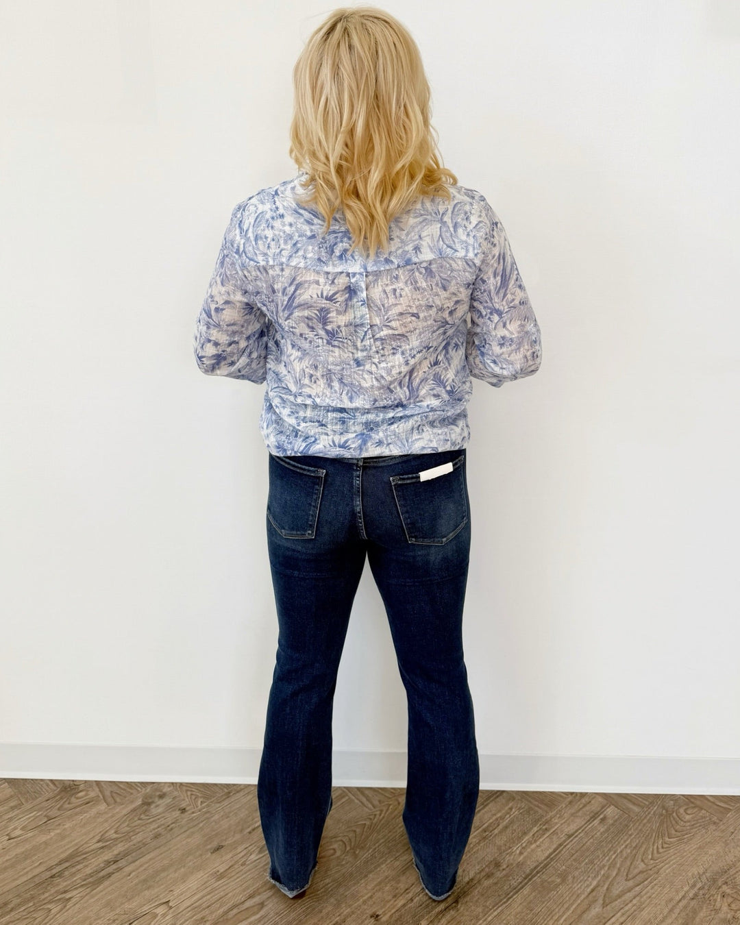Daris 3/4 Quarter Sleeve TopGauze Top