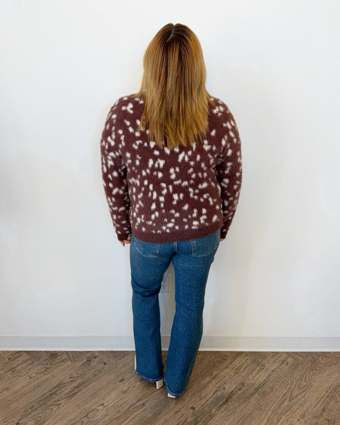 Darling Deer Sweaterlong sleeve knitEC12154