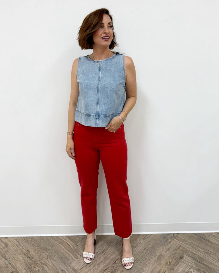 Davie Sleeveless Denim TopSleeveless Top
